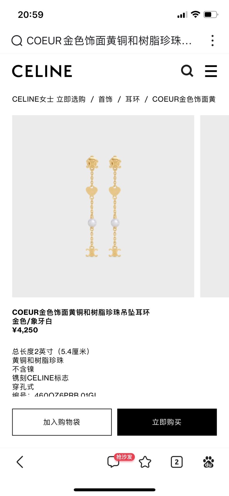 Celine Earrings